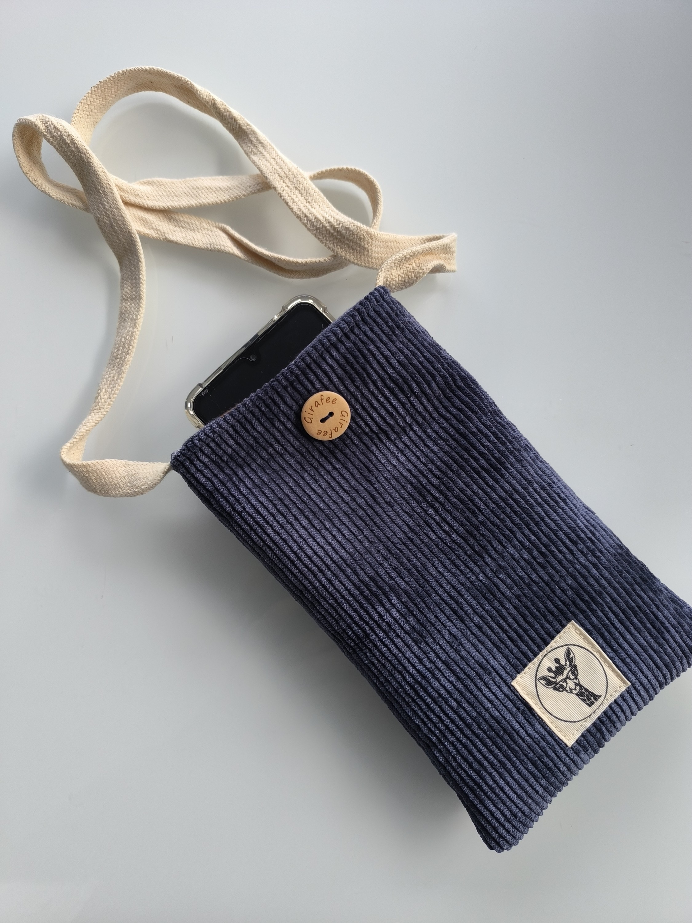 Housses de téléphone portable SATURNE velours bleu ardoise