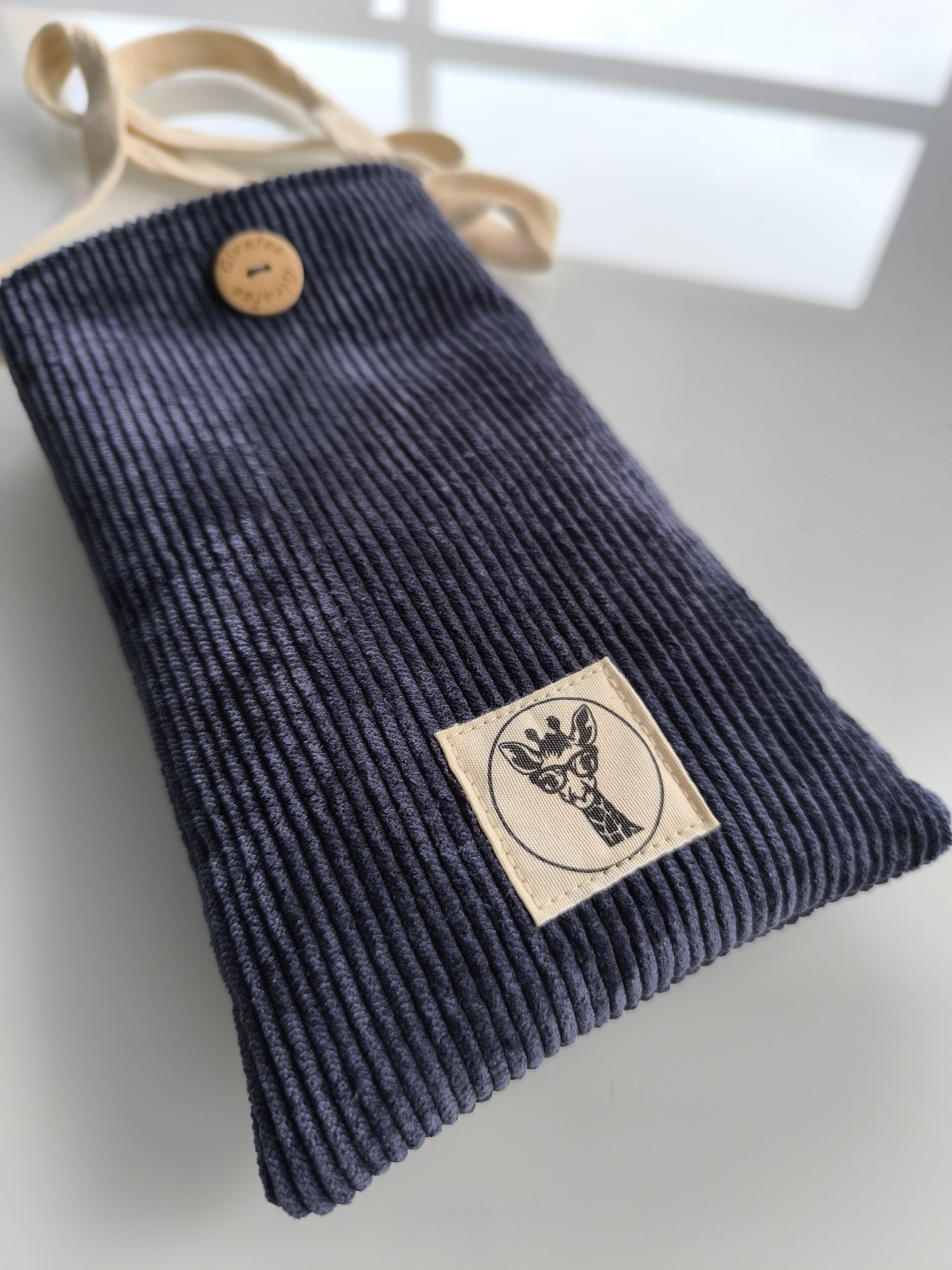 Housses de téléphone portable SATURNE velours bleu ardoise