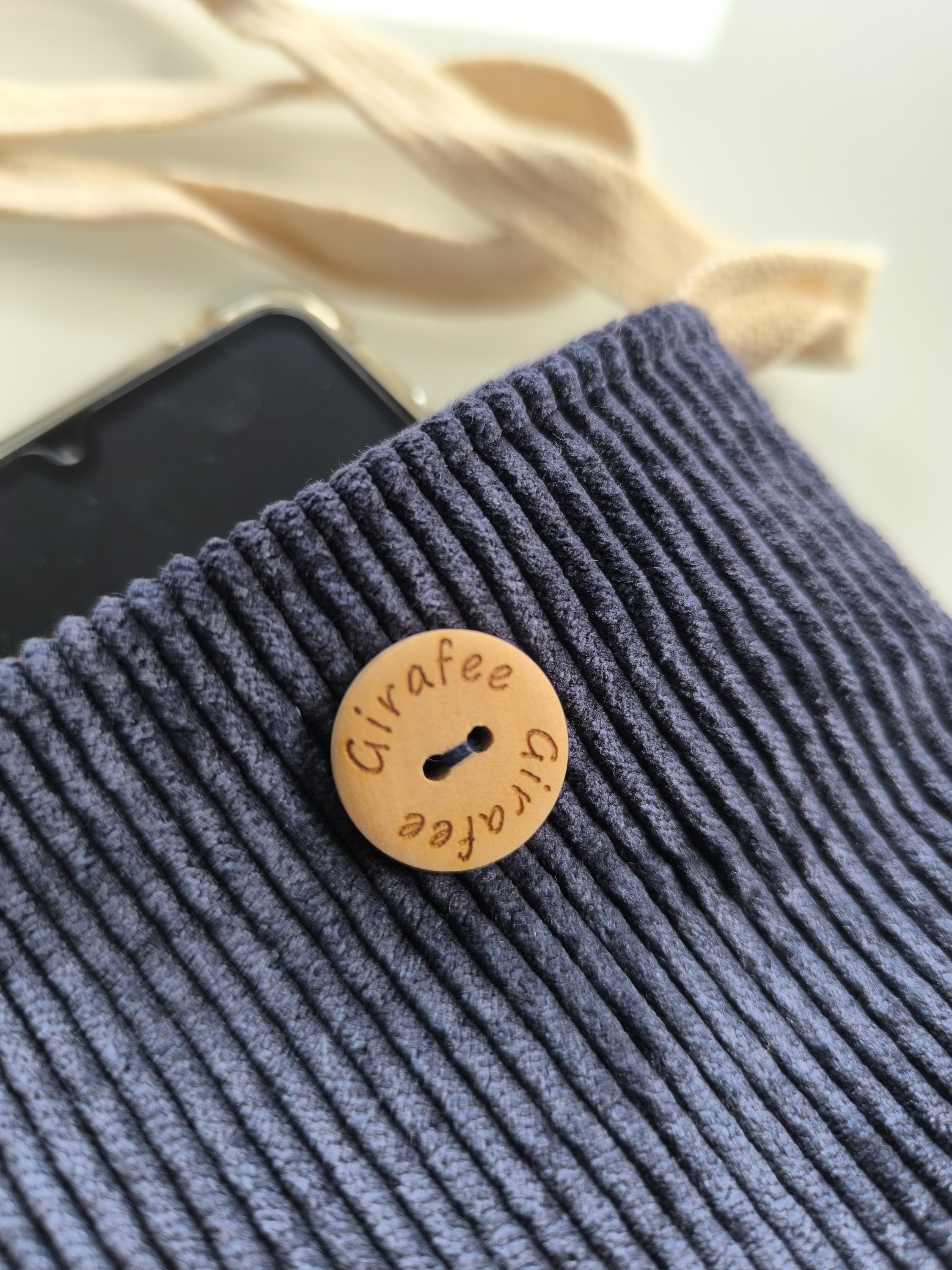 Housses de téléphone portable SATURNE velours bleu ardoise