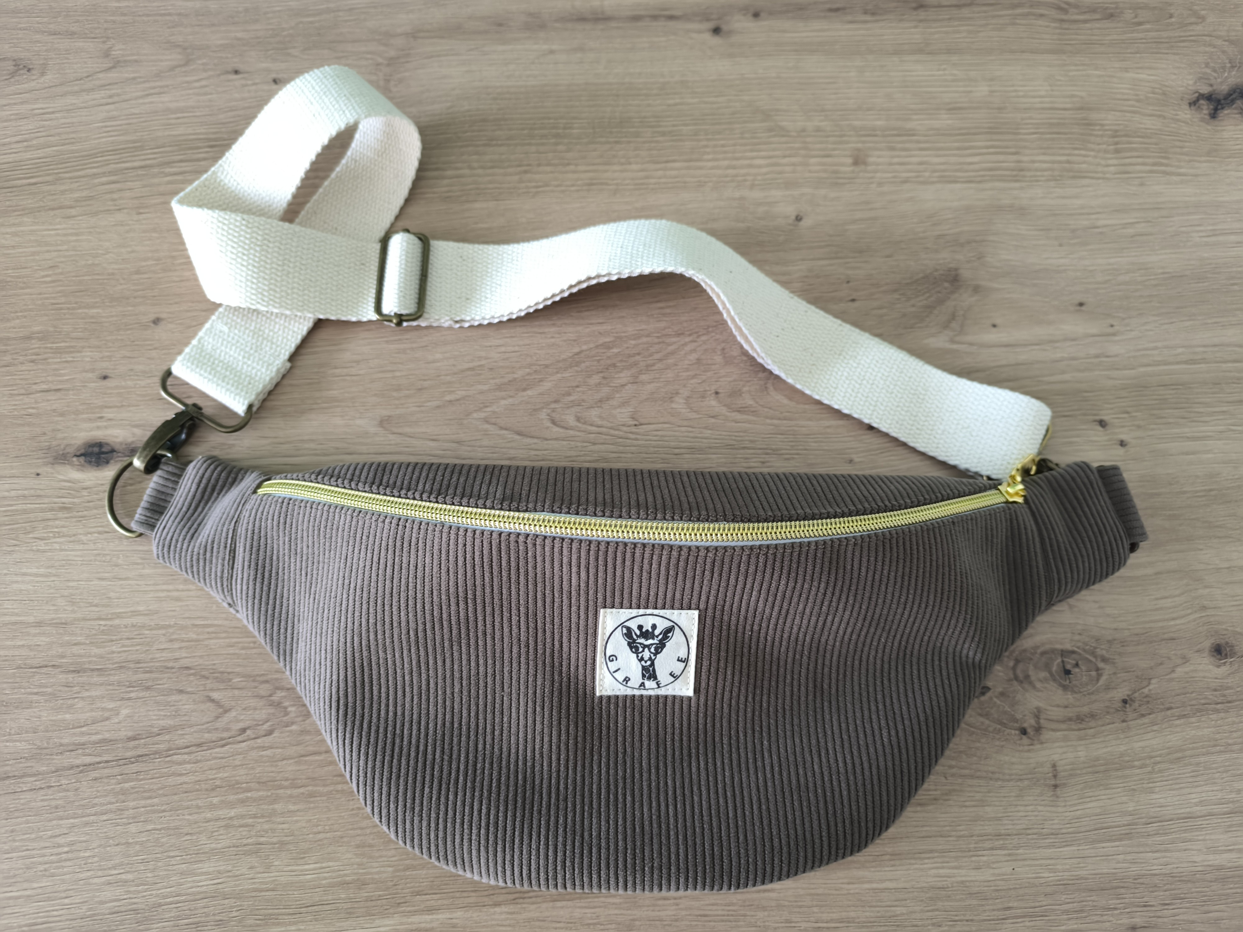 Sac banane GALAXY velours chamois