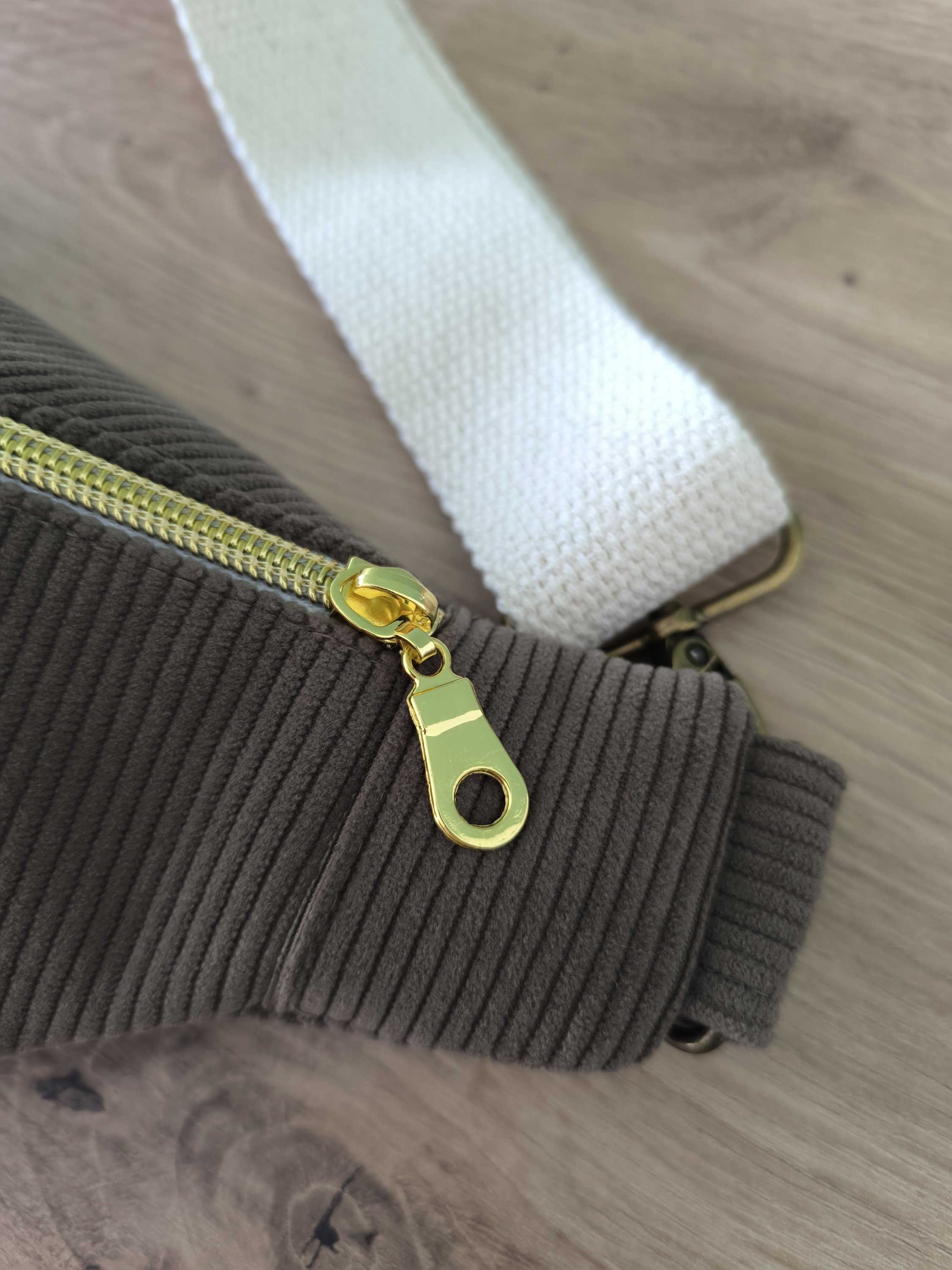 Sac banane GALAXY velours chamois