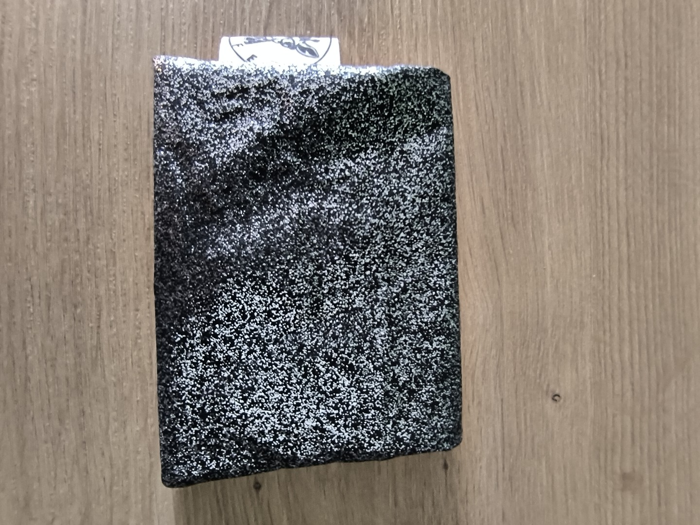 Pochette cotons / cotons-tiges ZEPHYR noir pailleté