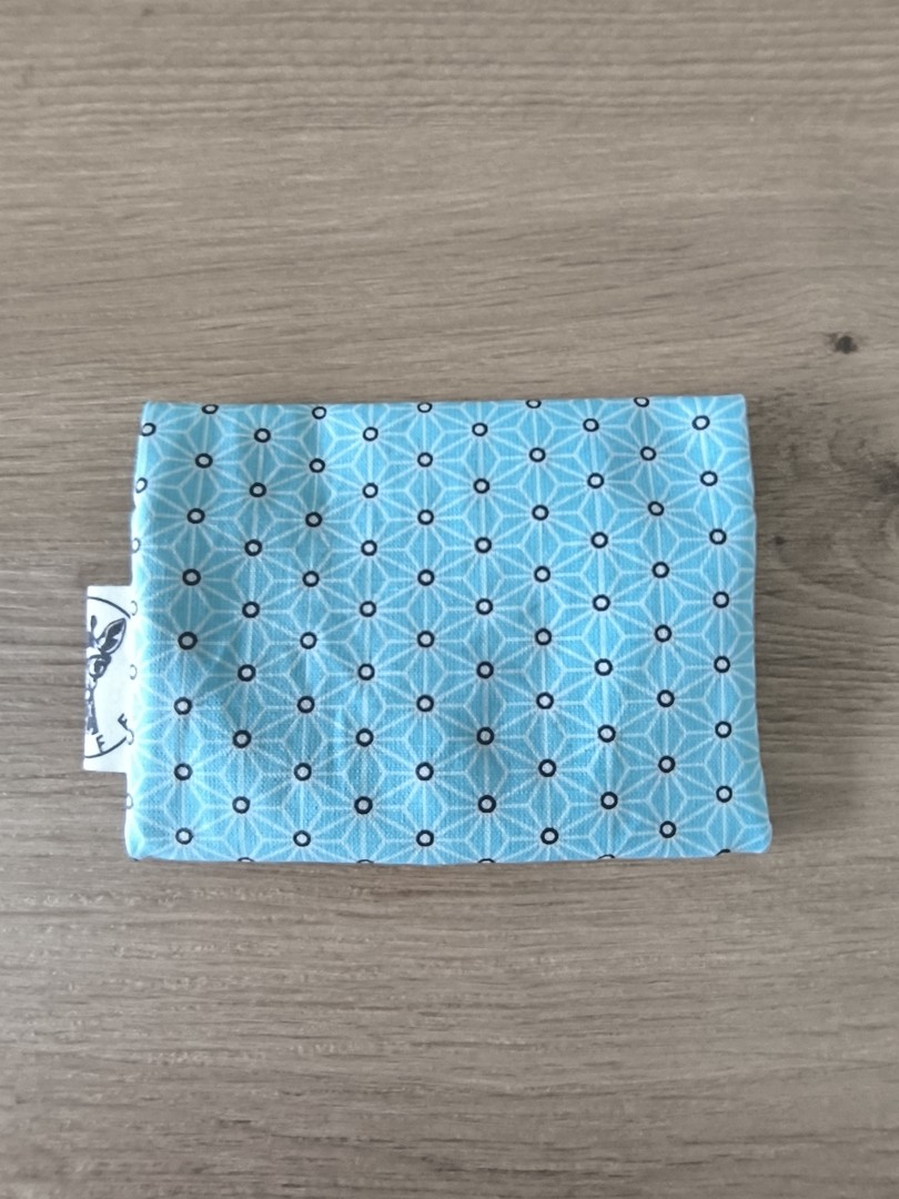 Pochette cotons / cotons-tiges ZEPHYR turquoise