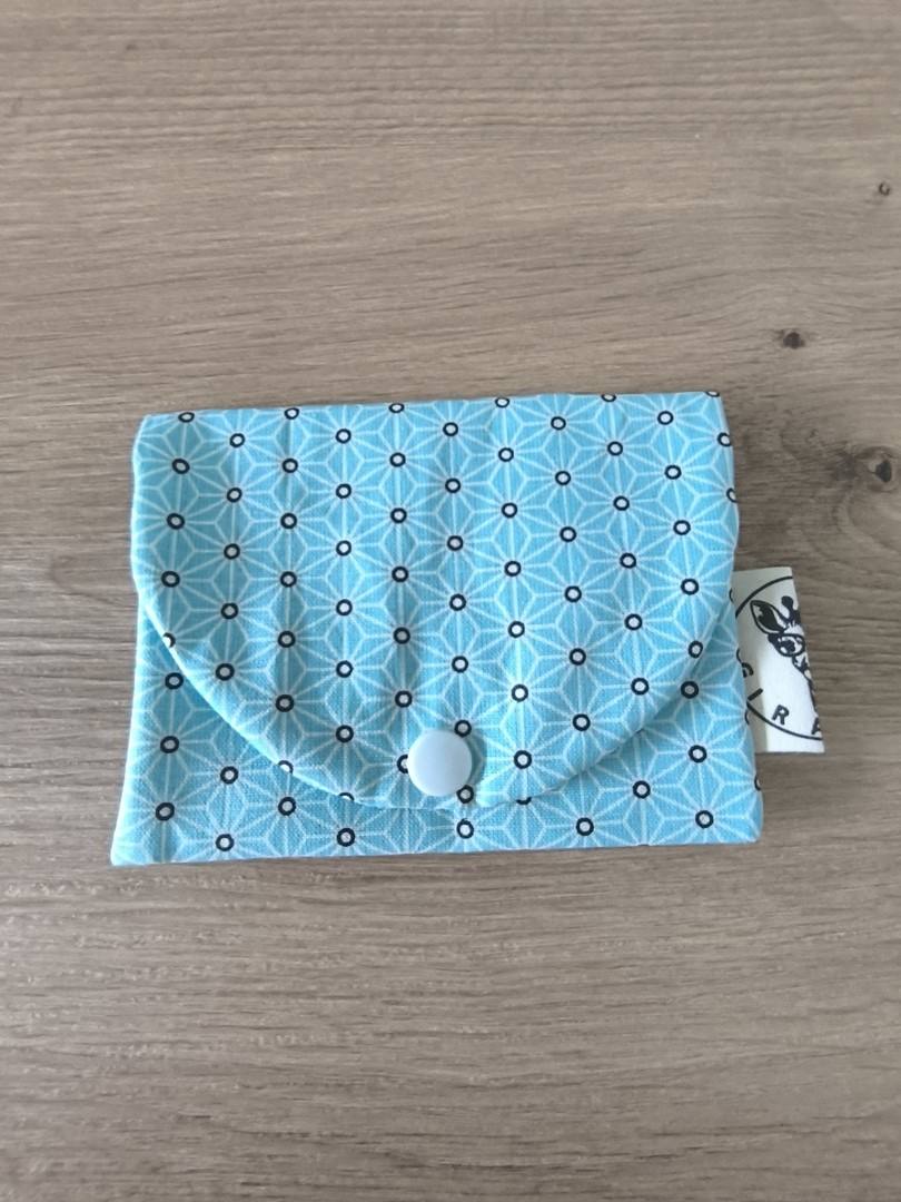 Pochette cotons / cotons-tiges ZEPHYR turquoise