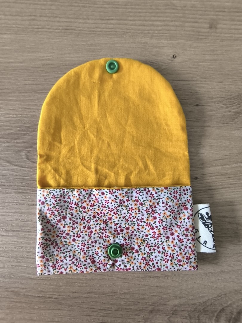 Pochette cotons / cotons-tiges ZEPHYR petite fleur rose