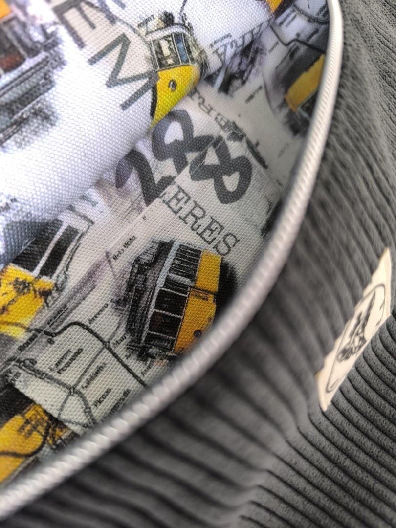 Sac banane GALAXY velours gris anthracite