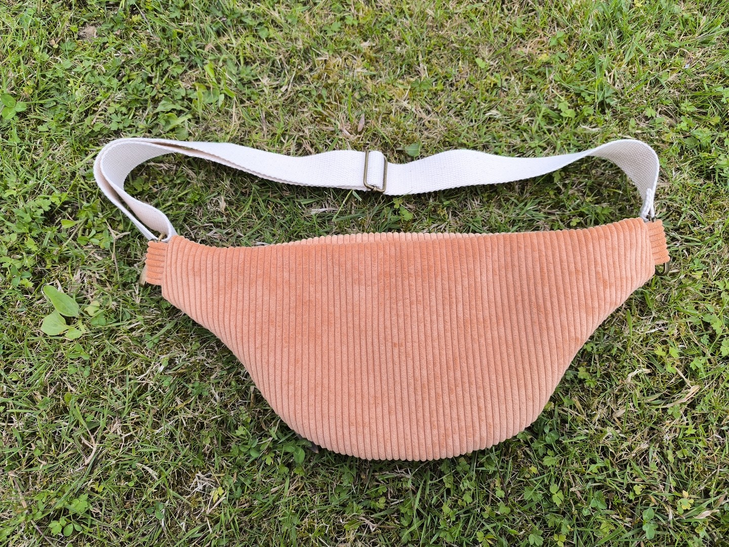 Sac banane GALAXY velours abricot