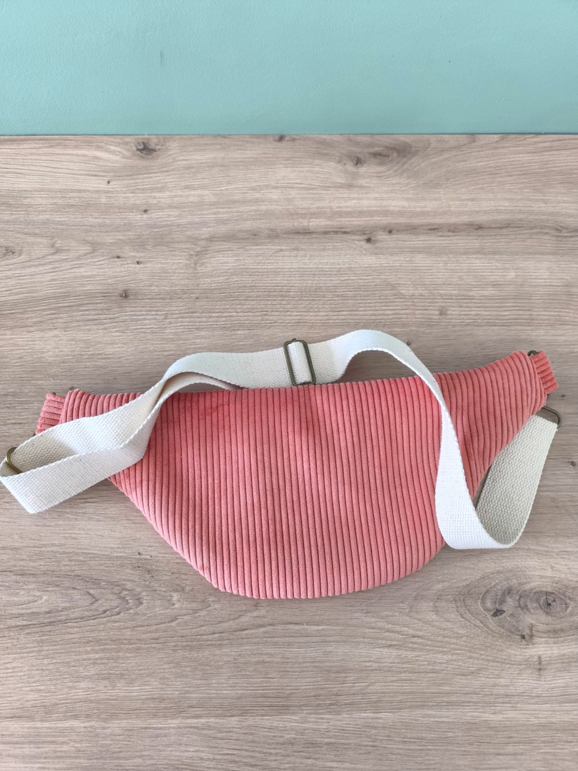 Sac banane GALAXY velours corail