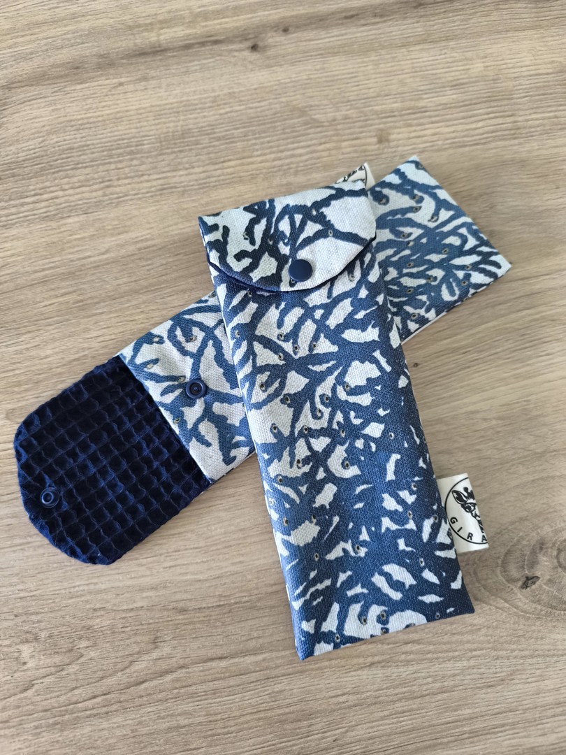 Pochette brosse à dents NEPTUNE corail bleu