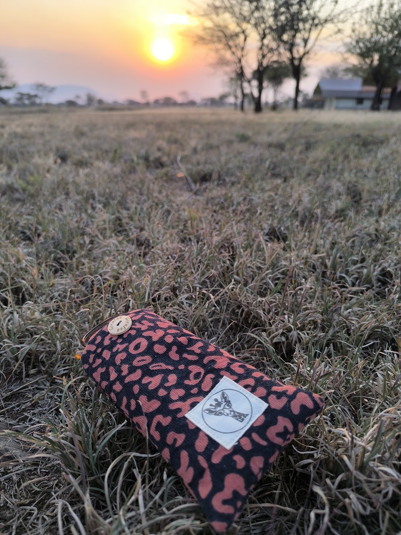 Etui à lunettes PLUTON en velours Léopard