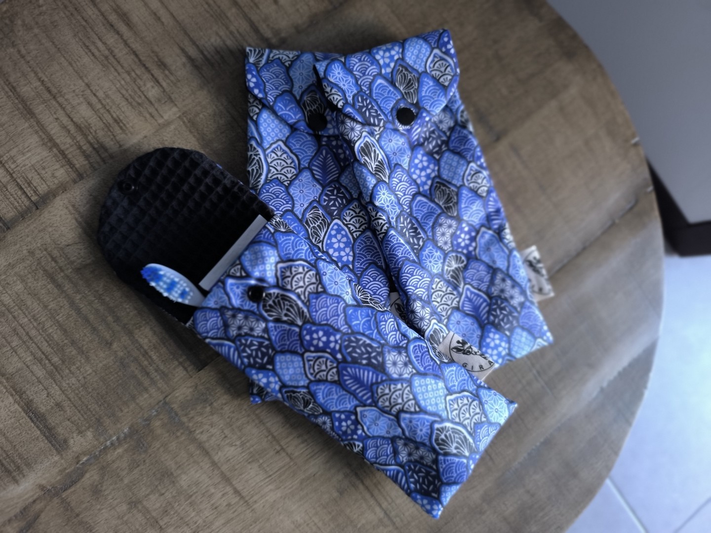 Pochette brosse à dents NEPTUNE graphique bleu