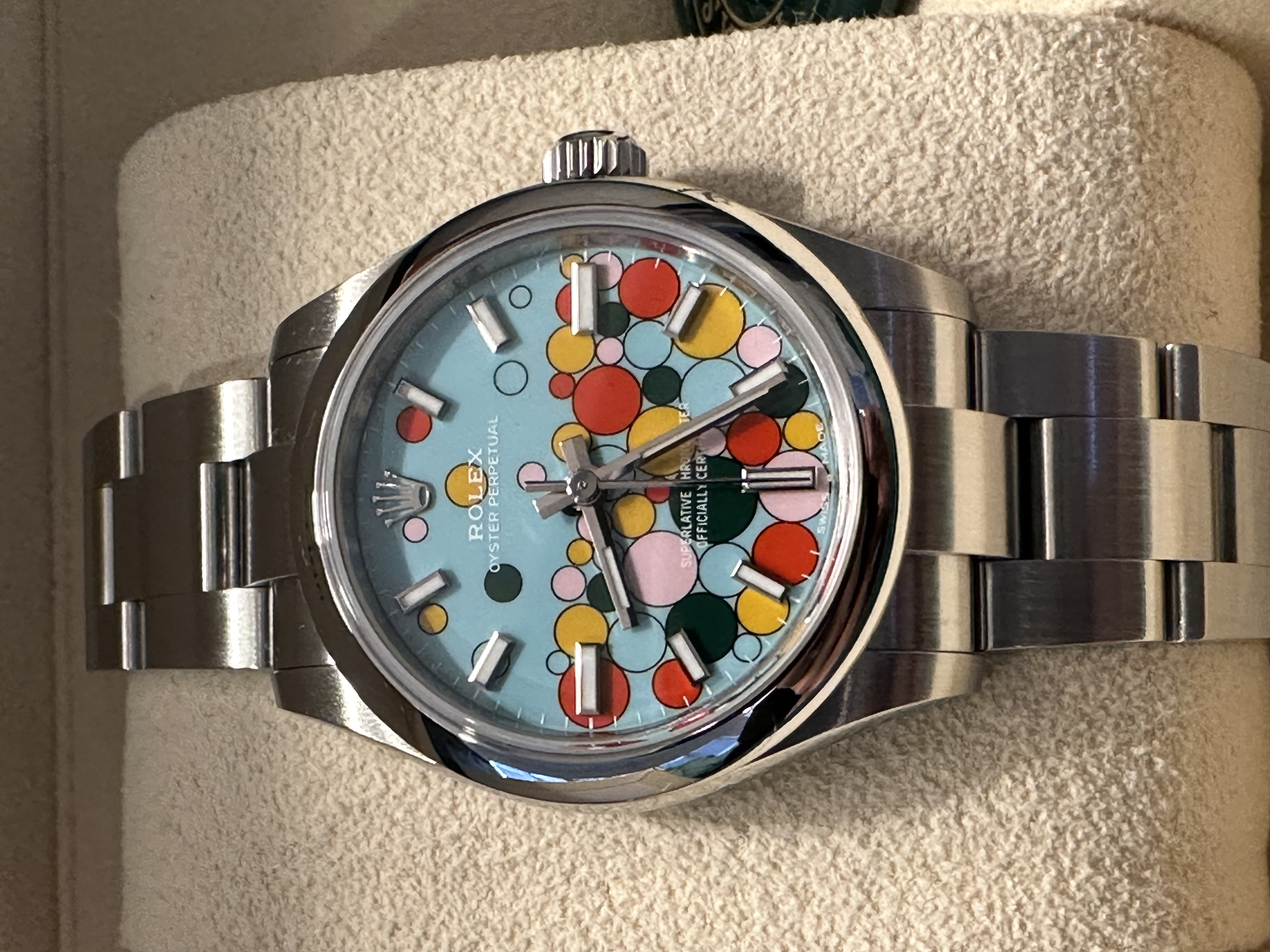 277200 Rolex Blue Tiffany Celebration Dial 31mm with stickers