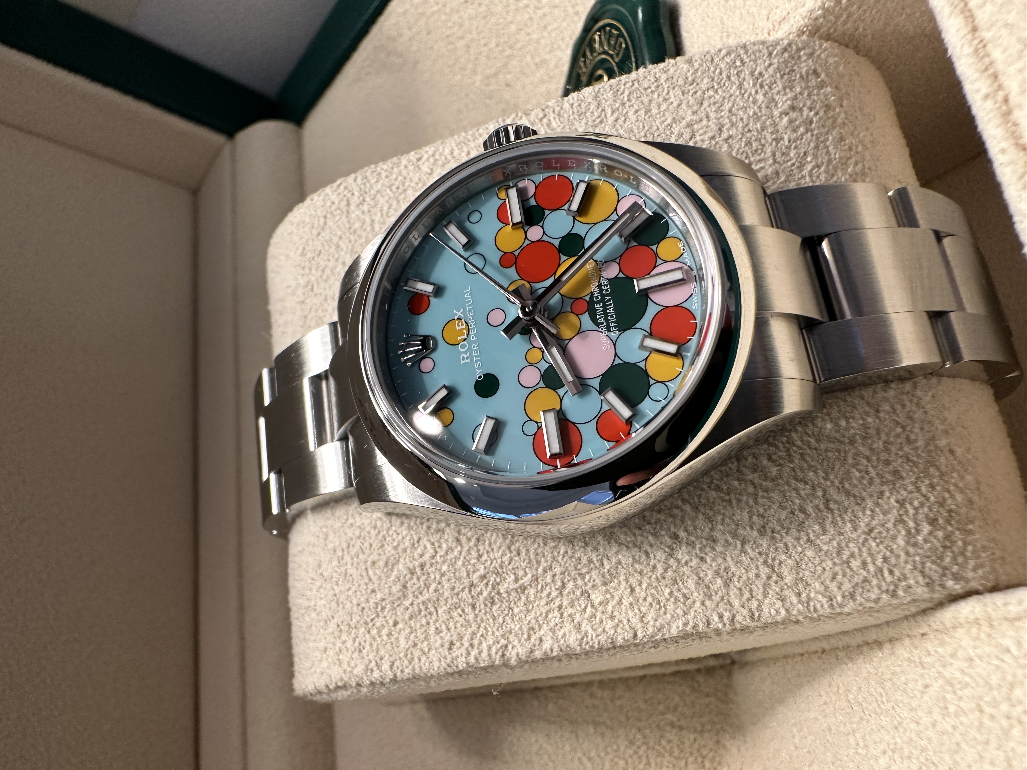 277200 Rolex Blue Tiffany Celebration Dial 31mm with stickers