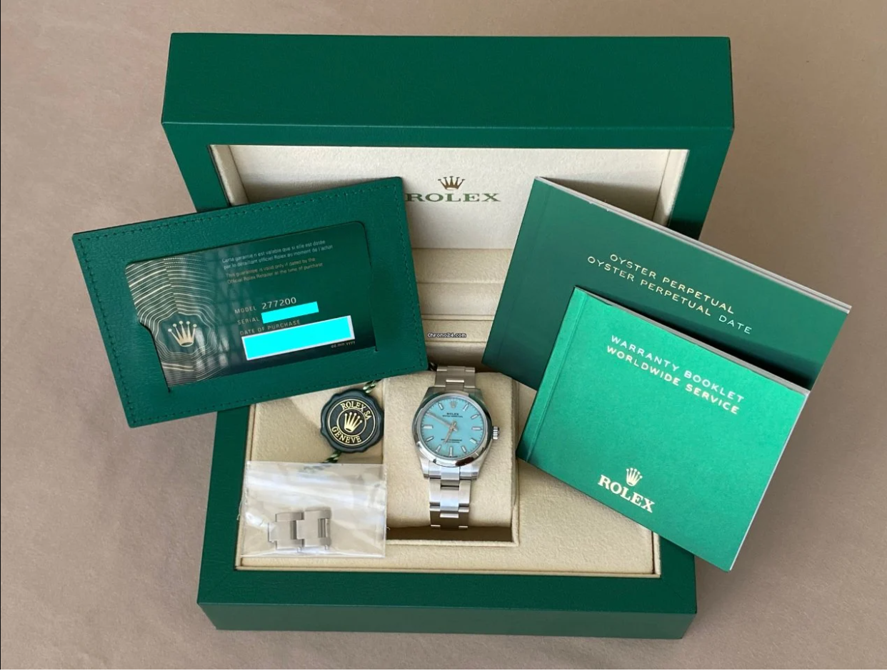 277200 Rolex Oyster Perpetual 31mm Tiffany dial