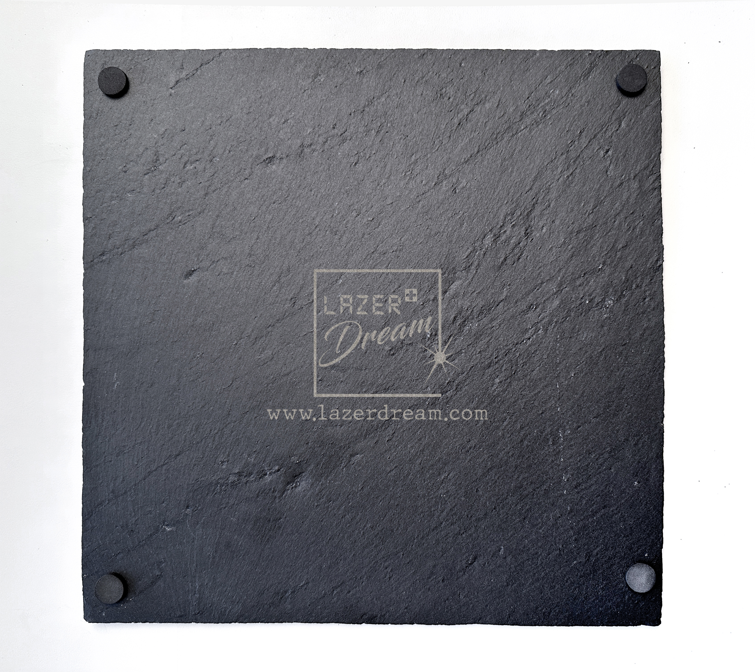 25x25cm Slate board with Swiss motifs / Planche apéro en ardoise avec motifs Suisse