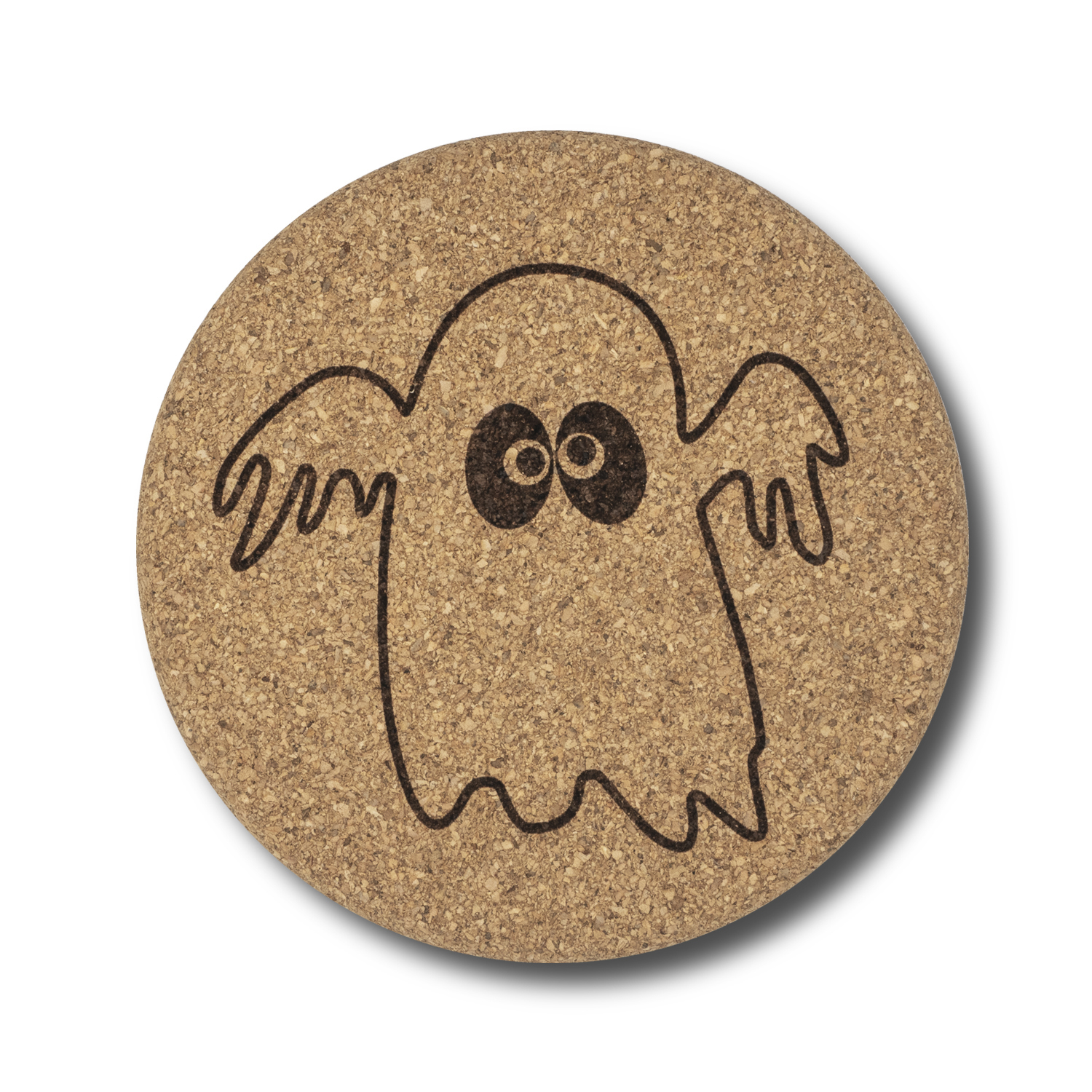 Cork coasters with Halloween inspired motifs / Ddessous de verre en liège avec motifs inspirés par Halloween