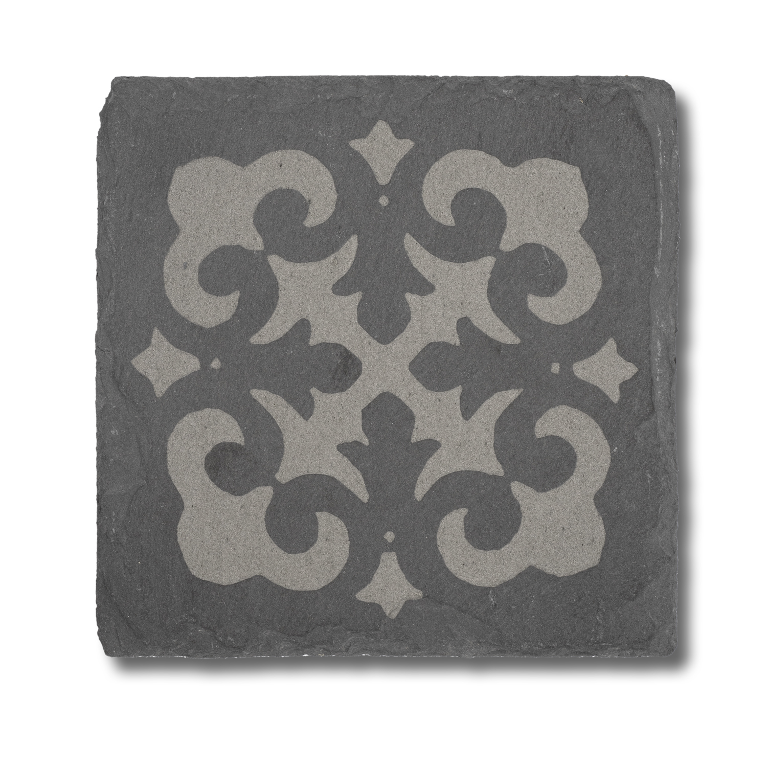 Slate coasters with Provence & Renaissance inspired motifs / Dessous de verre en ardoise avec motifs inspirés par la Provence et Renaissance