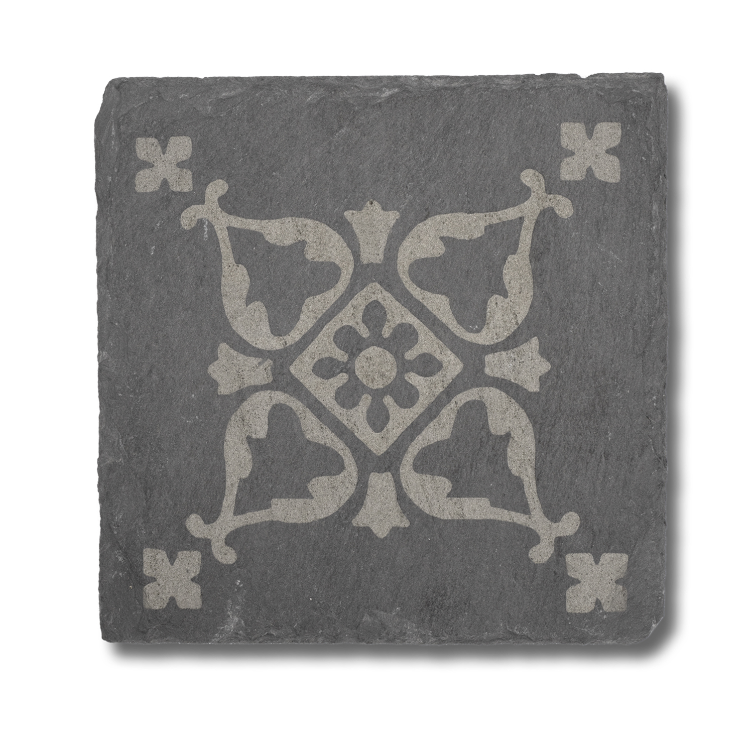 Slate coasters with Provence & Renaissance inspired motifs / Dessous de verre en ardoise avec motifs inspirés par la Provence et Renaissance