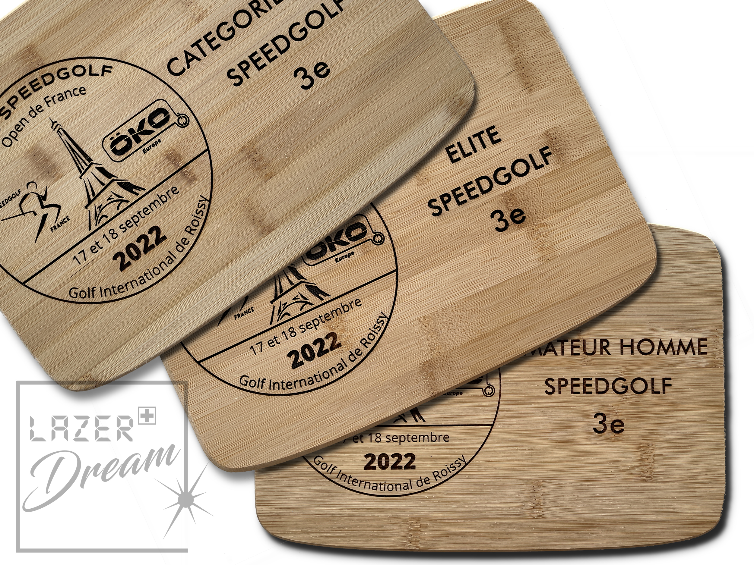 28x20x1.2cm Wooden board in bamboo with your logo or design / Planche à découper en bambou avec votre logo ou création