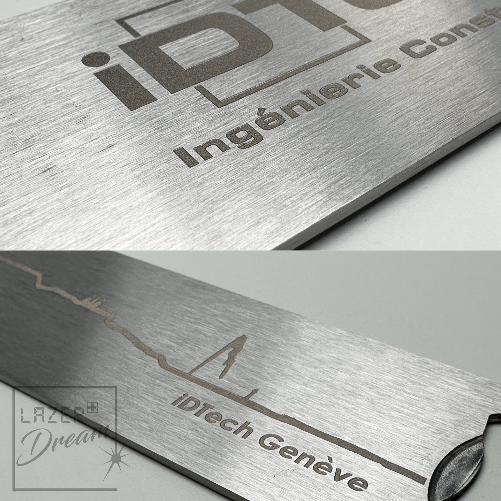 Bottle opener in stainless steel with your logo or your own motif / Décapsuleur en acier avec votre logo ou motif