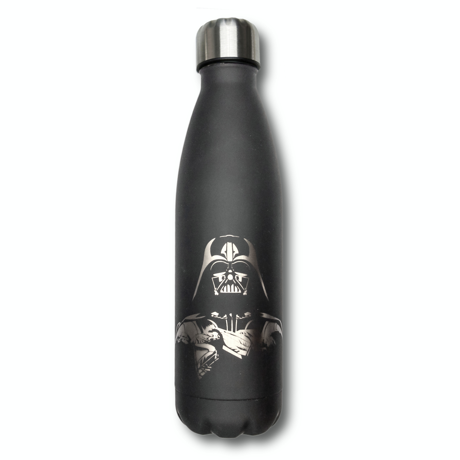 500ml Insulated water bottle - soft touch black / Bouteille isotherme en acier inoxidable noir