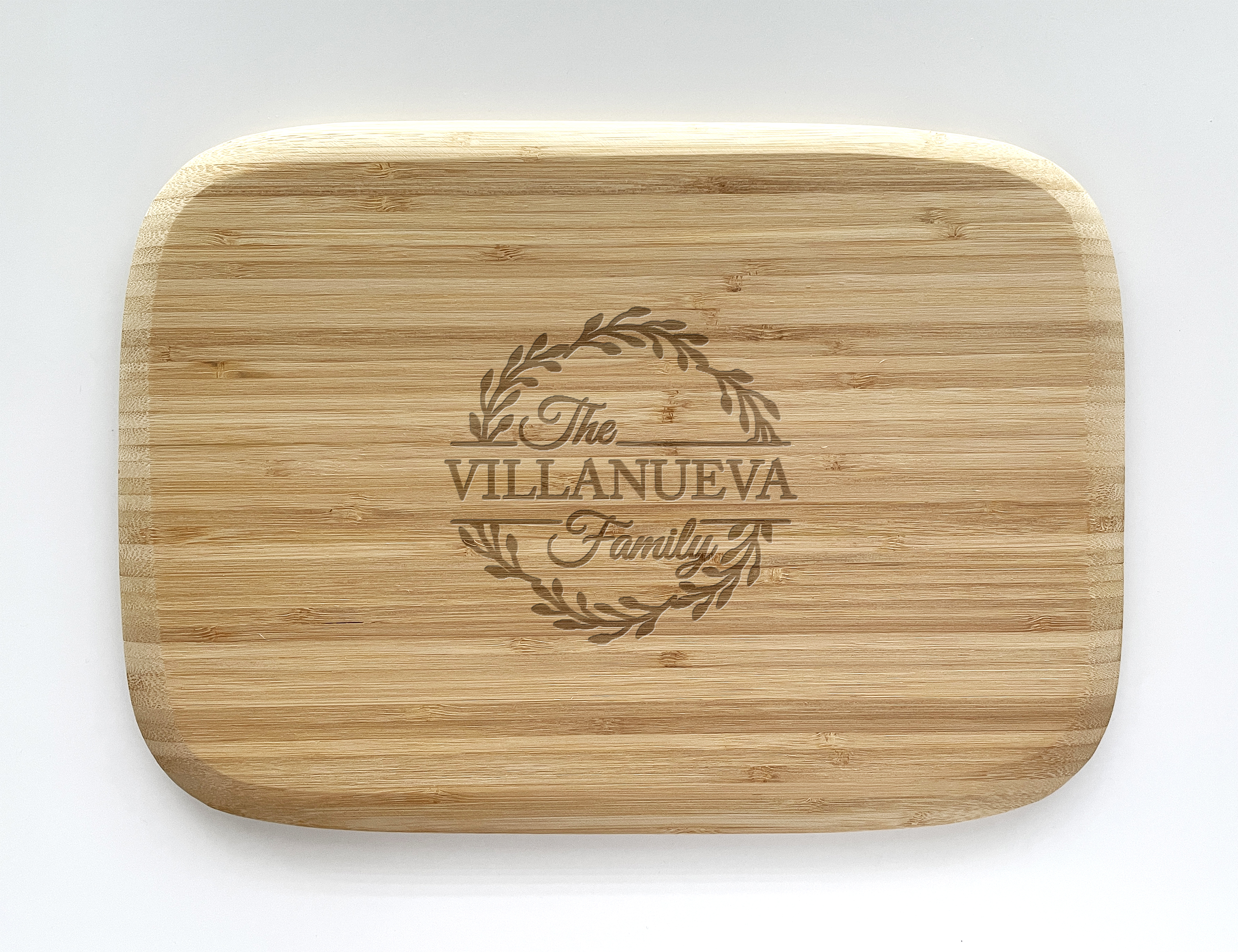 35x25x1.5cm Wooden board in bamboo with your logo or design / Planche à découper en bambou avec votre logo ou création