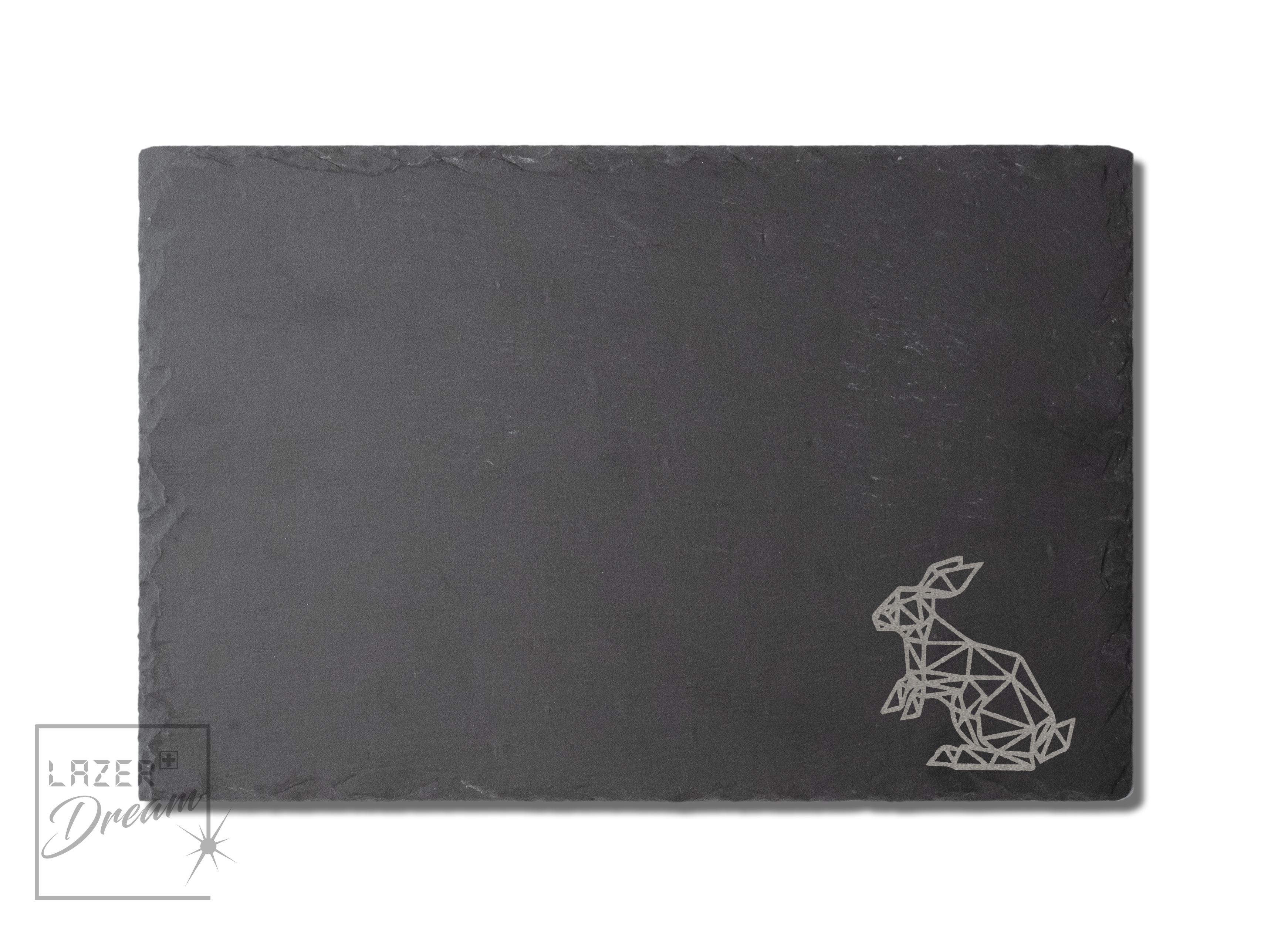 30x20cm Slate board with Animal signs motif / Planche apéro en ardoise avec motif de signes d'animaux