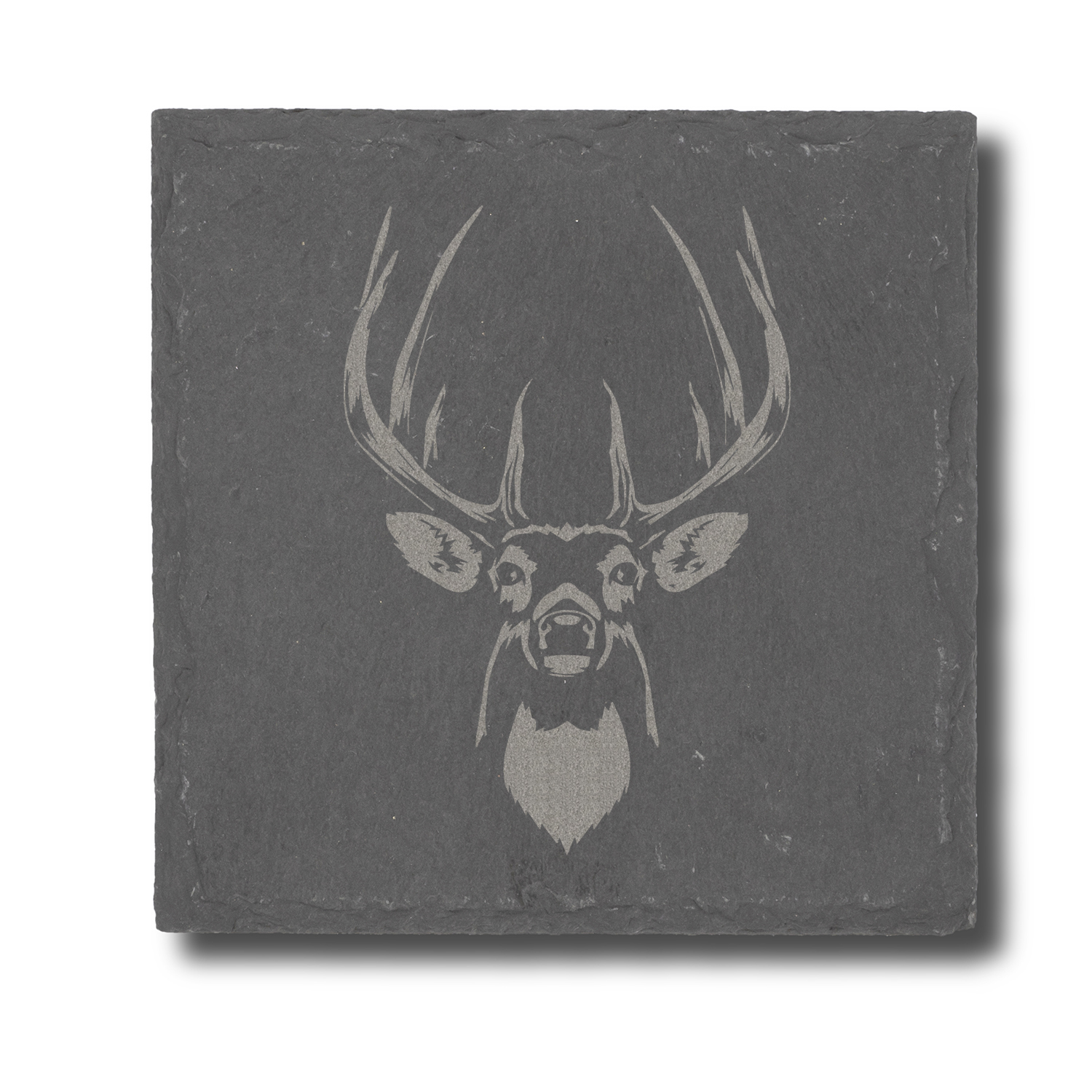 Slate coaster with your logo or your own motif / Dessous de verre en ardoise avec votre logo ou motif