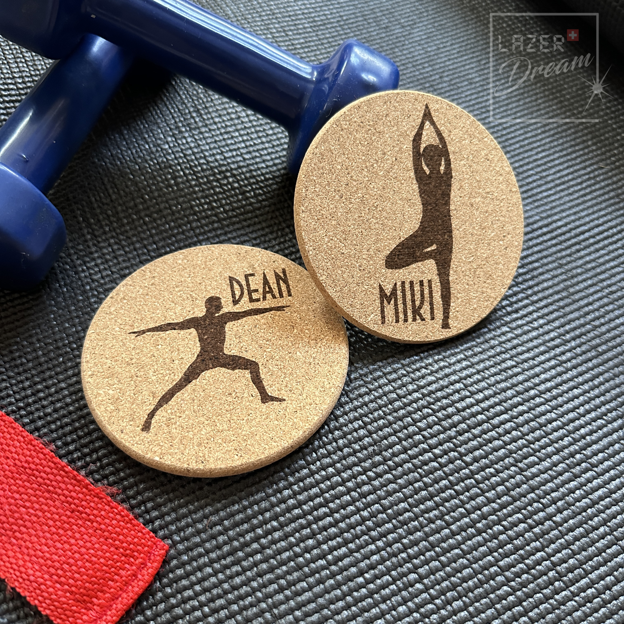 Cork coasters - Customizable / Dessous de verre en liège personnalisables