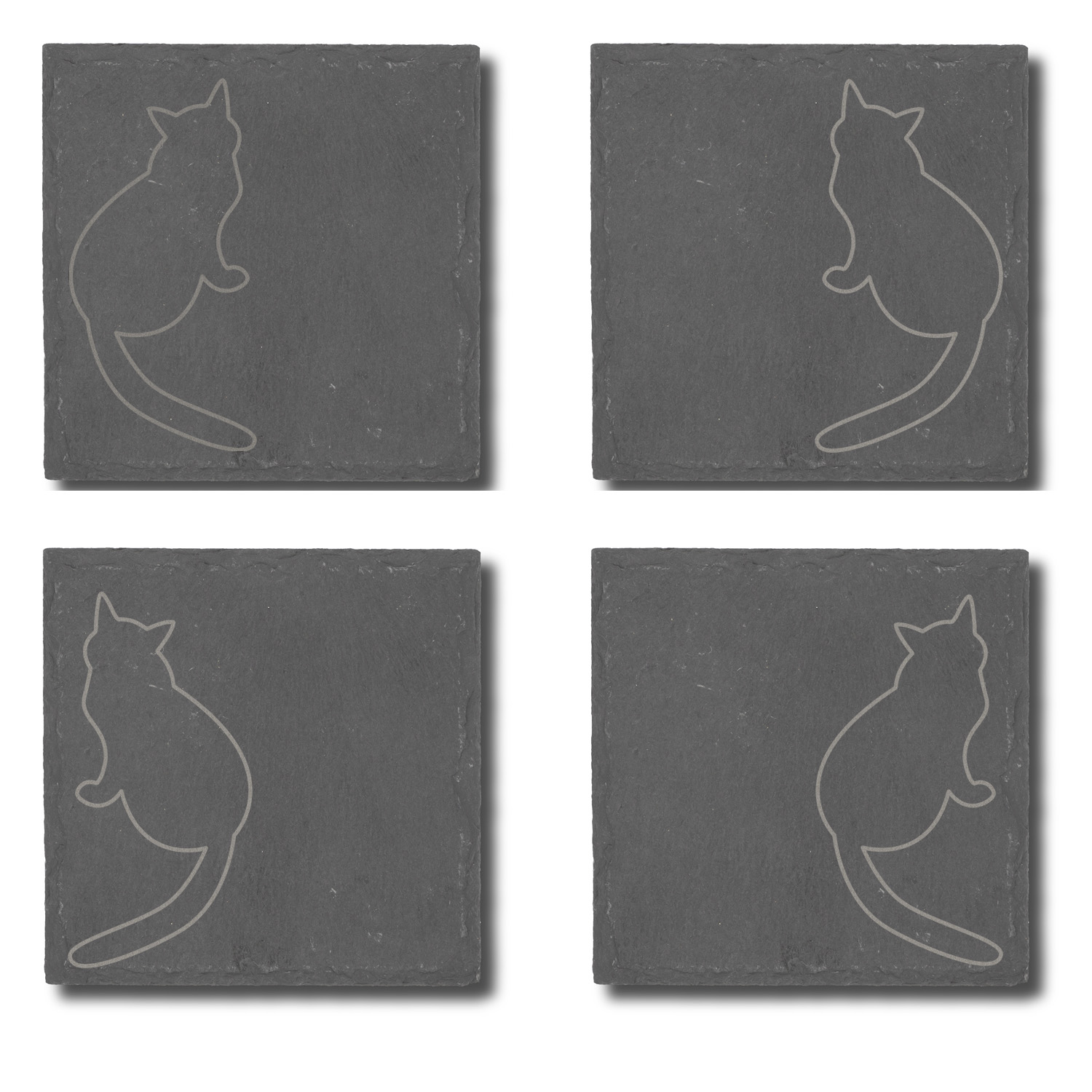 Slate coaster with your logo or your own motif / Dessous de verre en ardoise avec votre logo ou motif