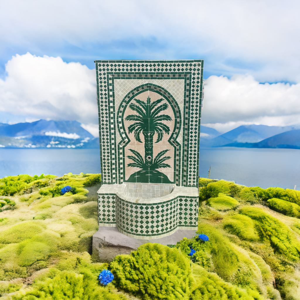 Fontaine murale en céramique