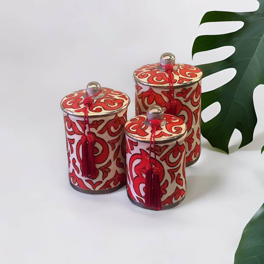 Set de boîtes à motifs