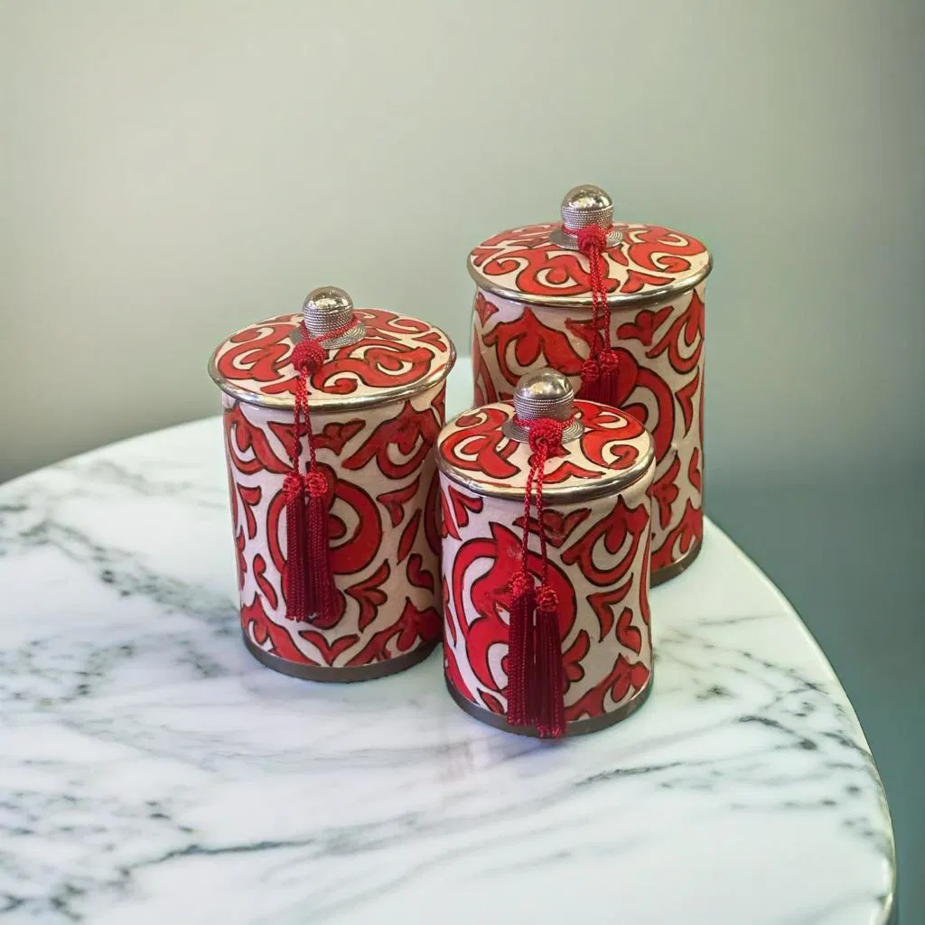 Set de boîtes à motifs