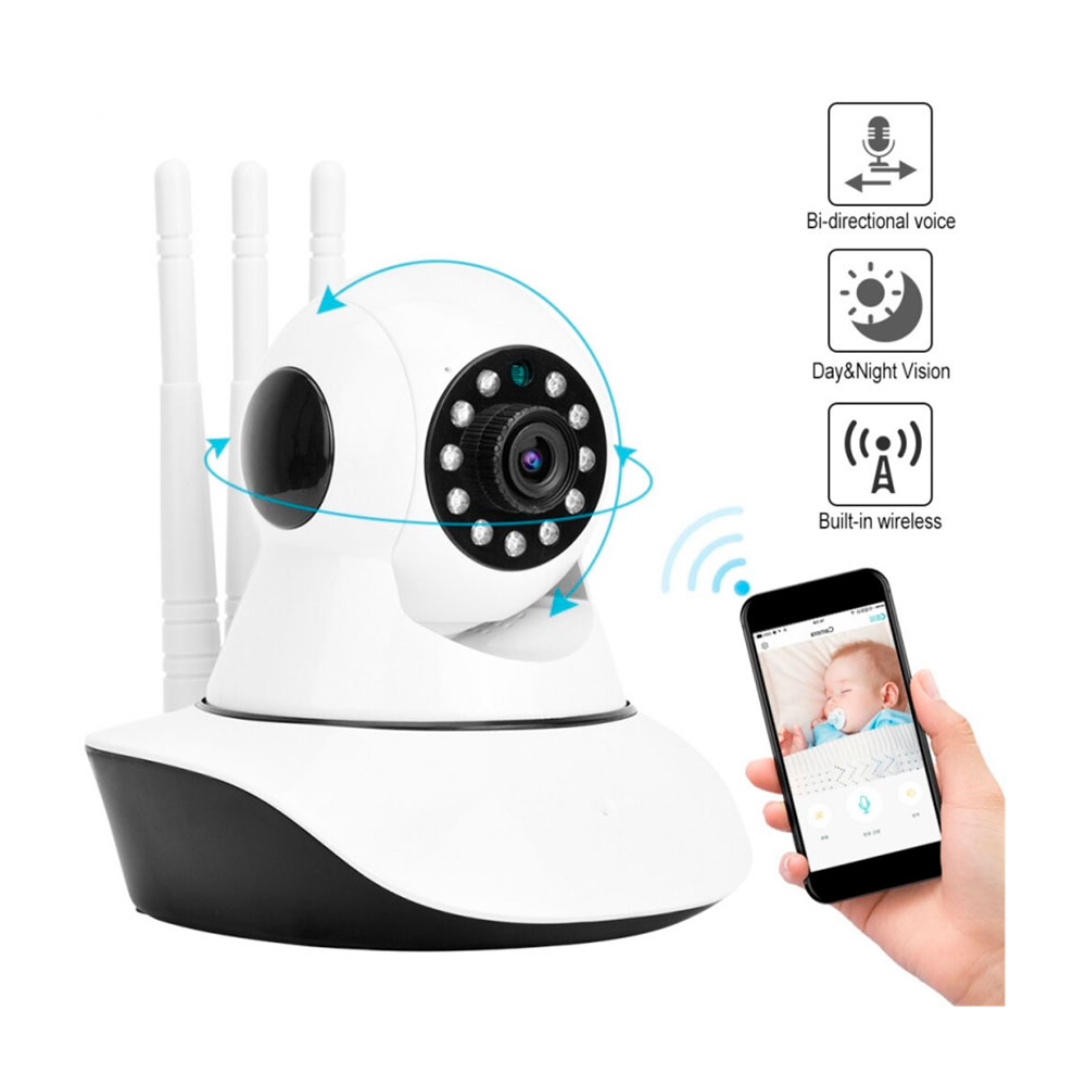 CAMARA  WIFI 360 3 ANTENAS
