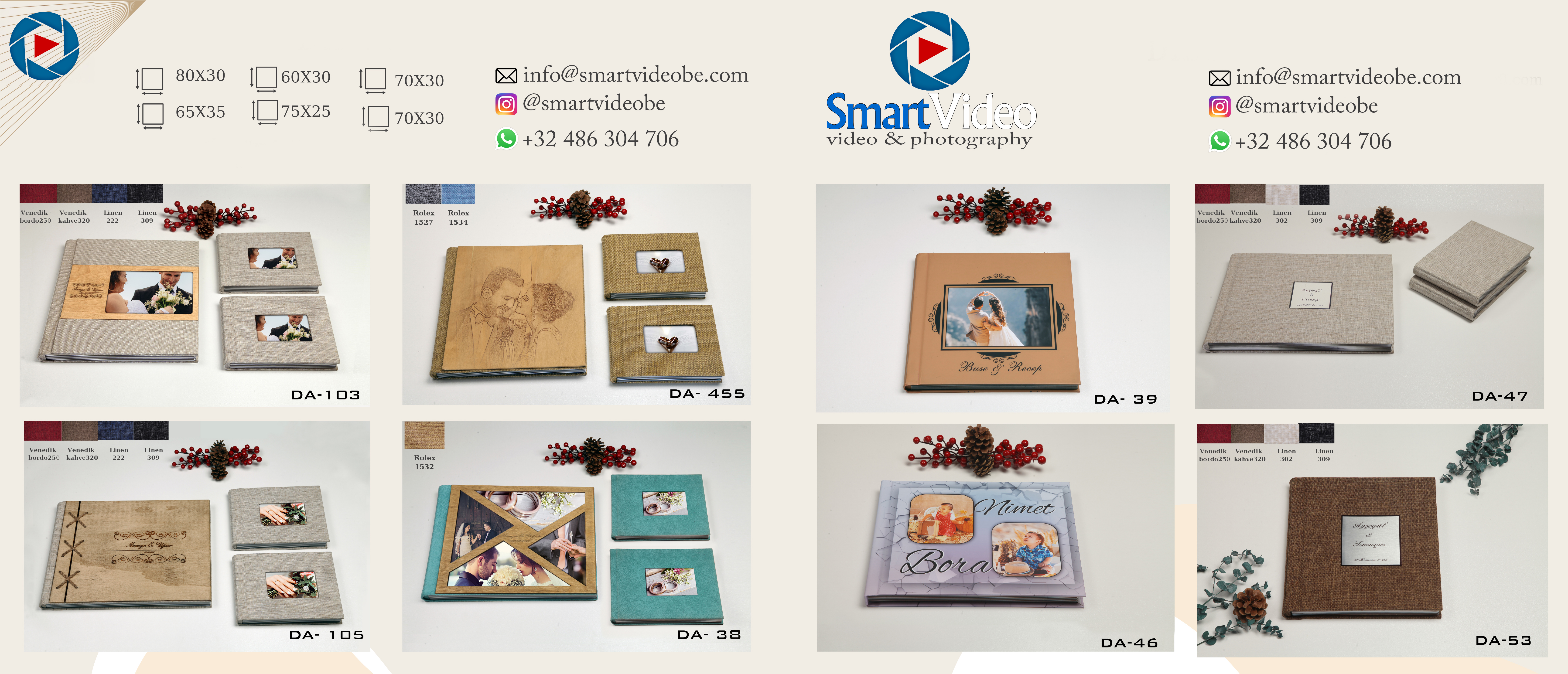 Photo Books 30x80 cm