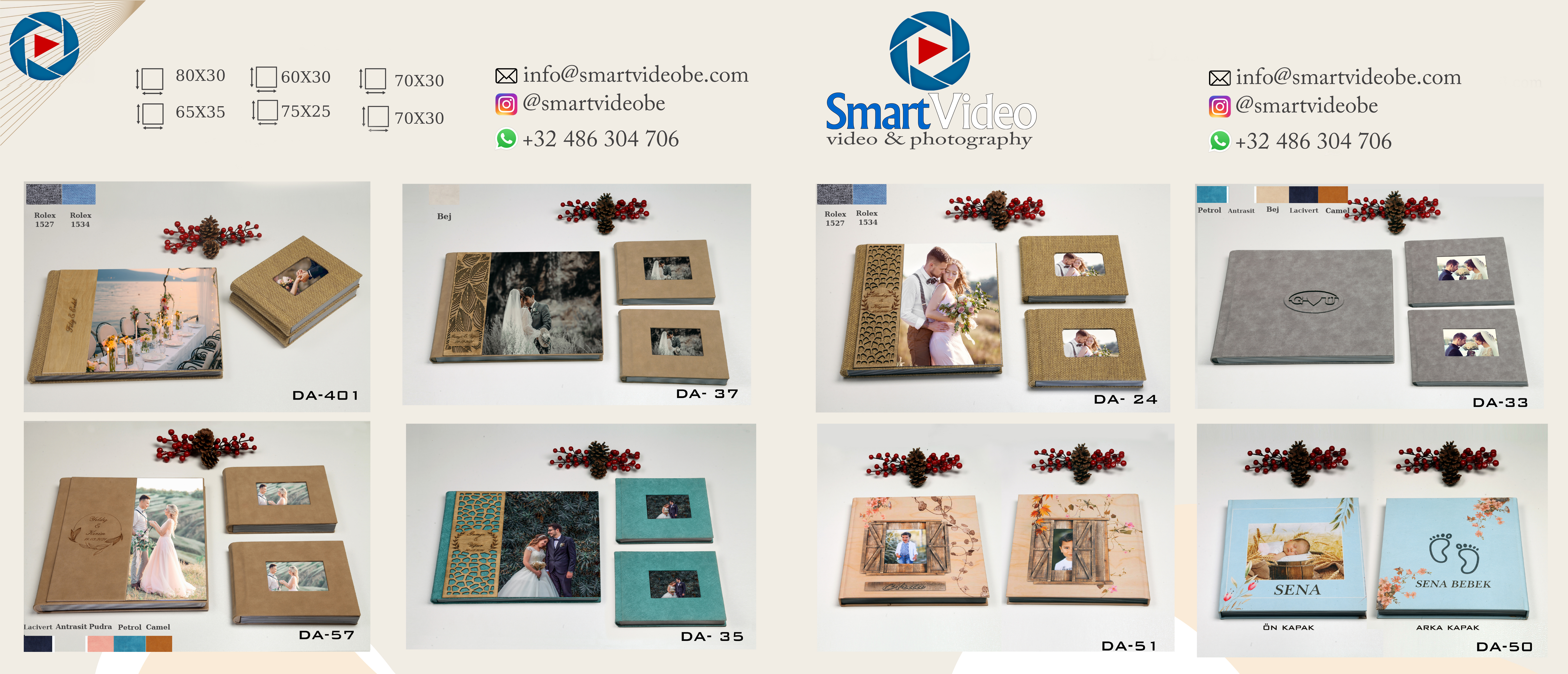 Photo Books 30x80 cm