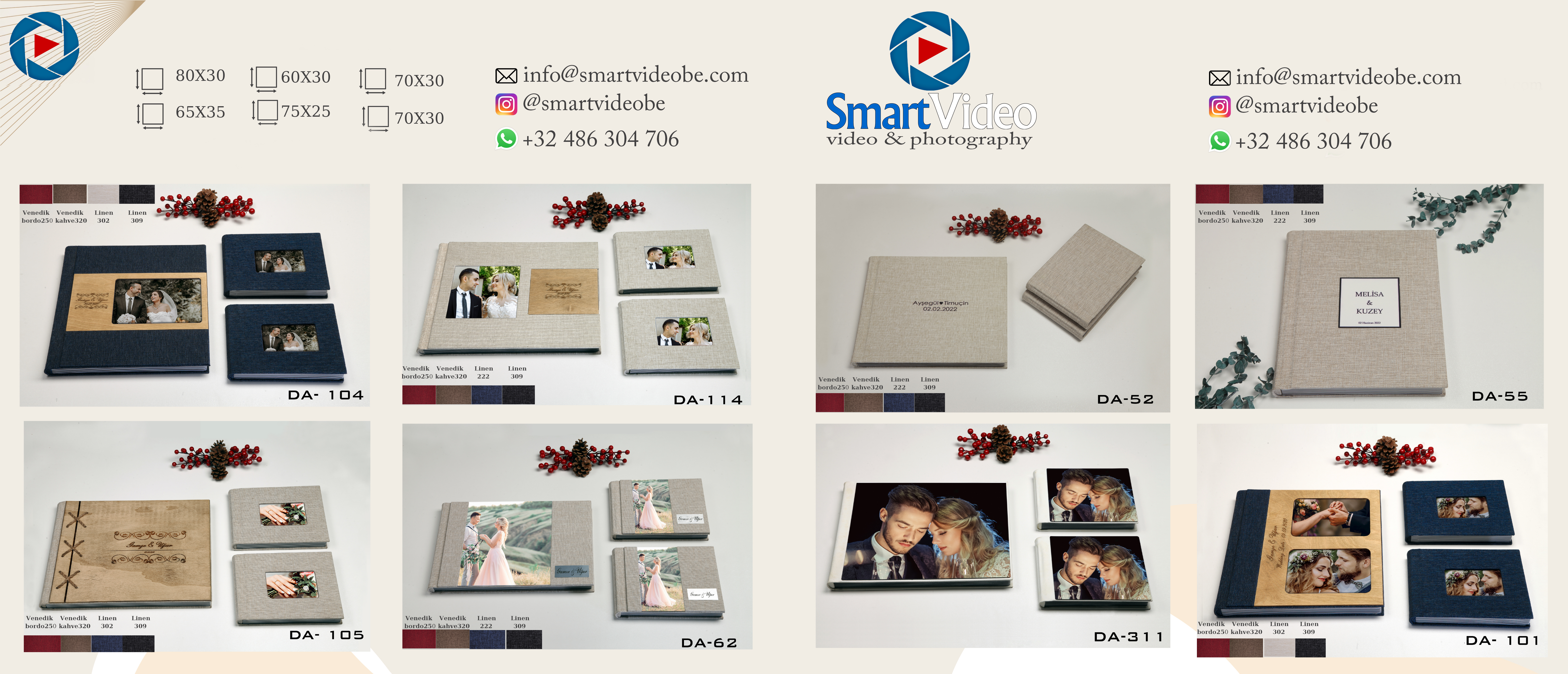Photo Books 30x80 cm