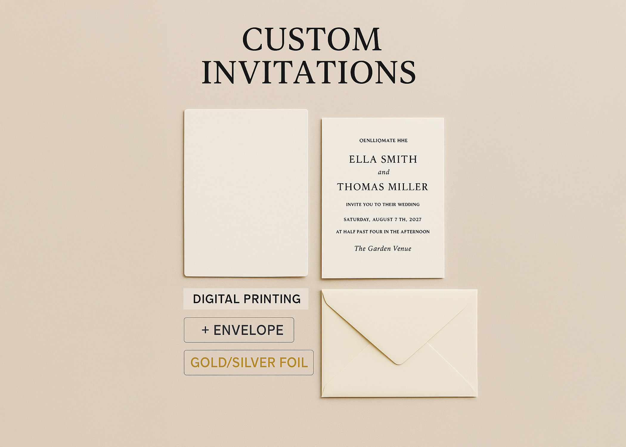 Custom Invitations – Printing Options