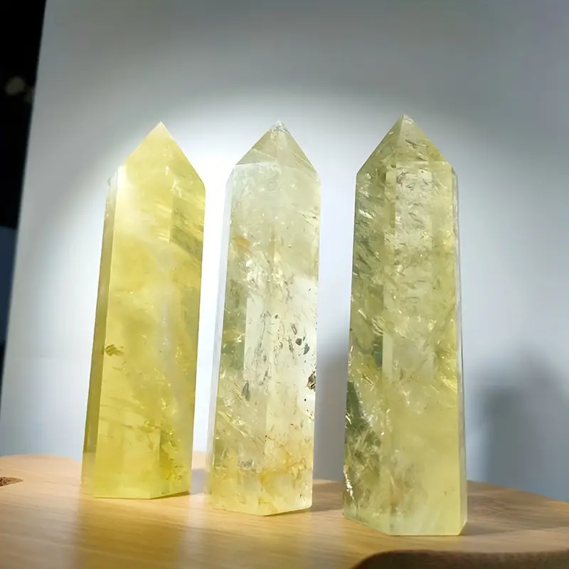 Natural Crystal Point Citrine Obelisk Yellow Quartz
