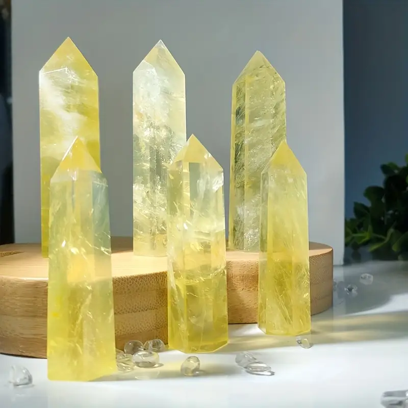 Natural Crystal Point Citrine Obelisk Yellow Quartz 