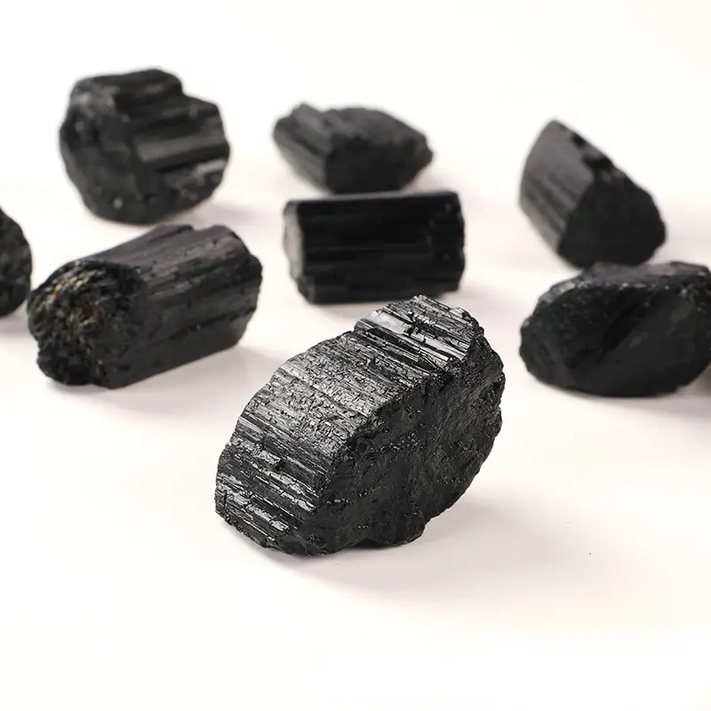 Raw Black Tourmaline Stones 