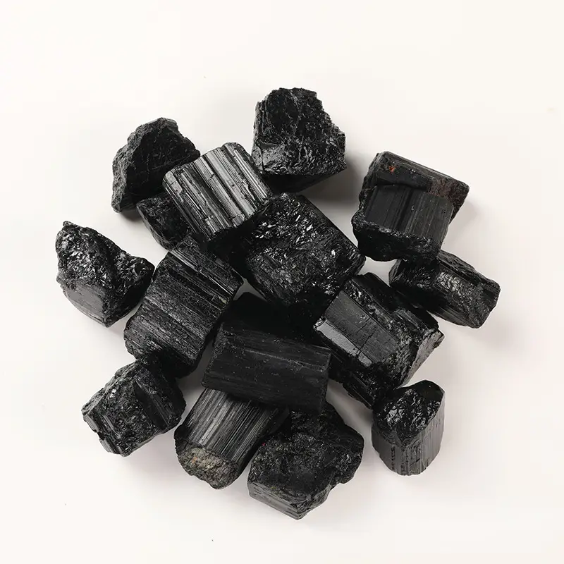 Raw Black Tourmaline Stones 