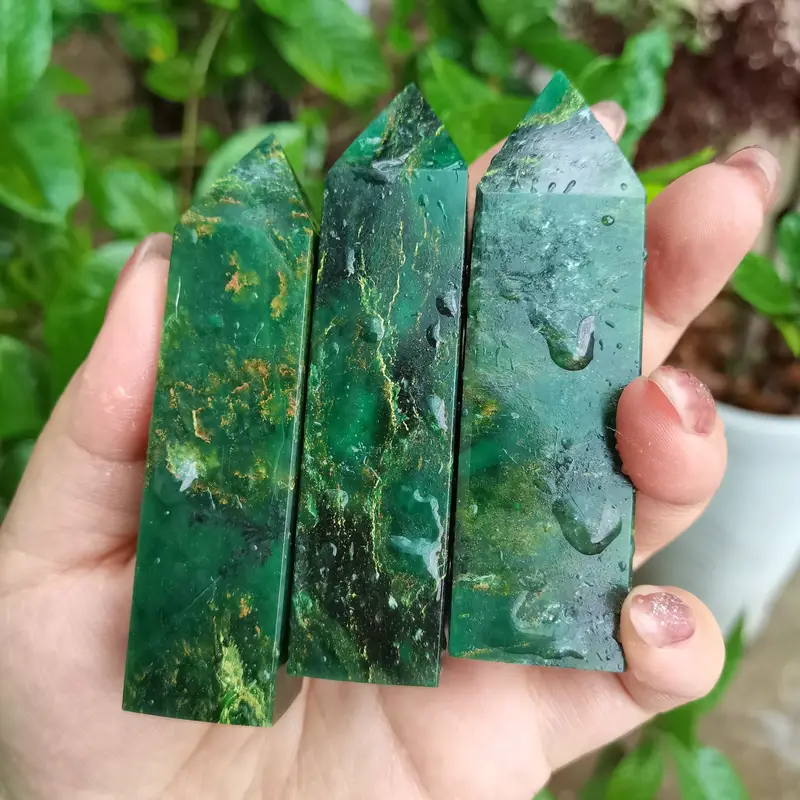 1pc Natural Emerald Single Pointed Quad