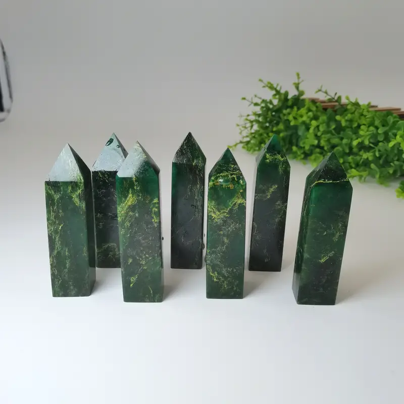 1pc Natural Emerald Single Pointed Quad
