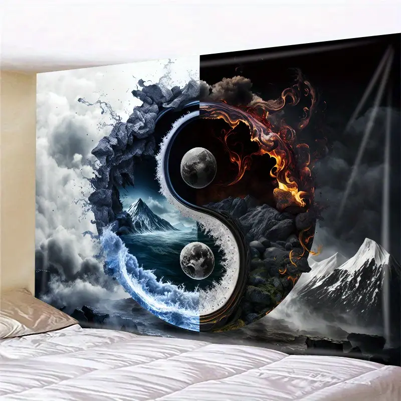 1pc Luminous Tai Chi Yin Yang Tapestry