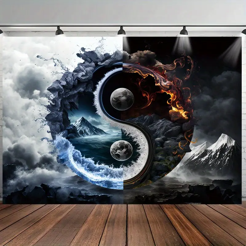 1pc Luminous Tai Chi Yin Yang Tapestry