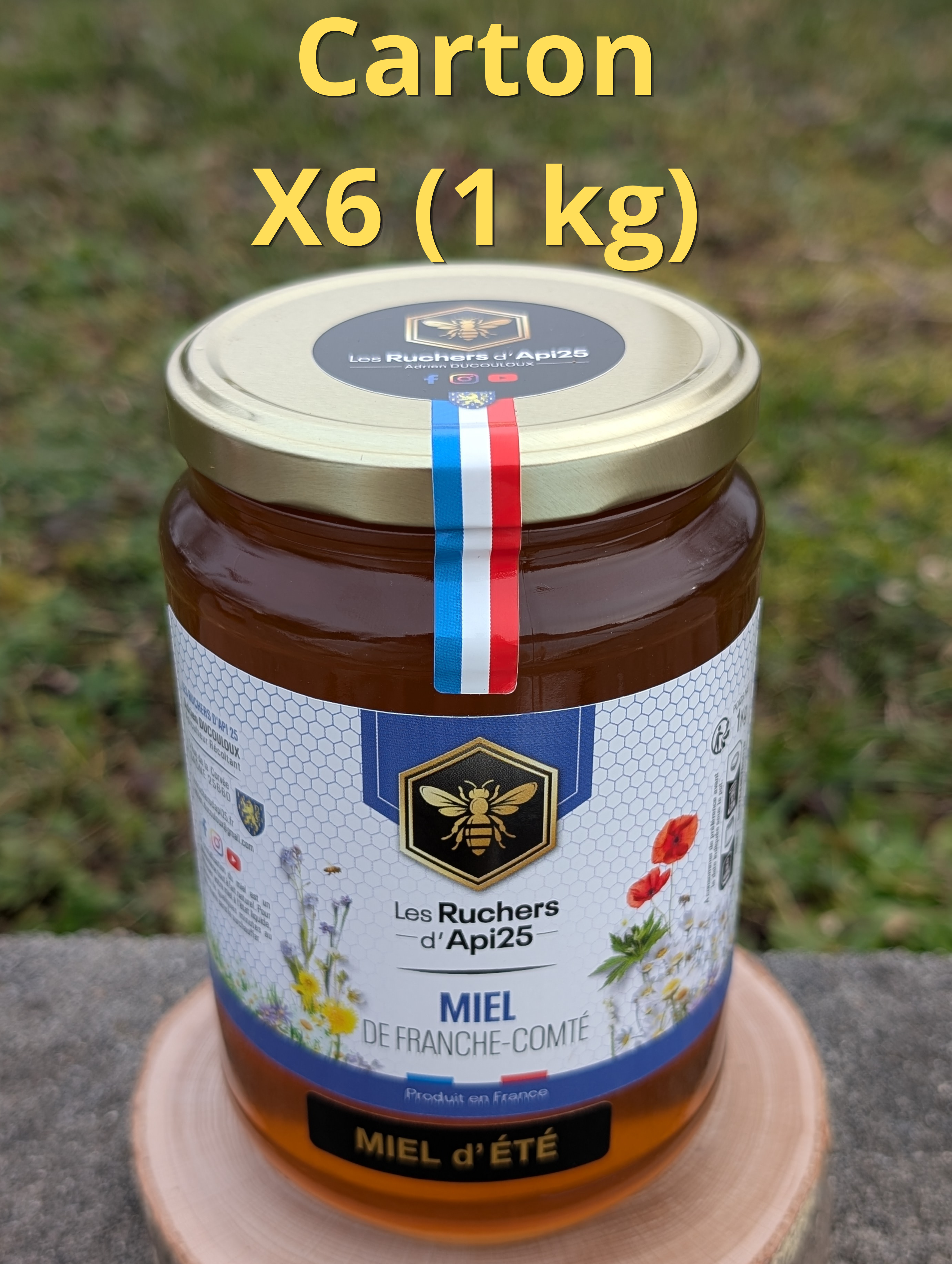 Carton de Miel d'été (2025) - 6 X 1kg 