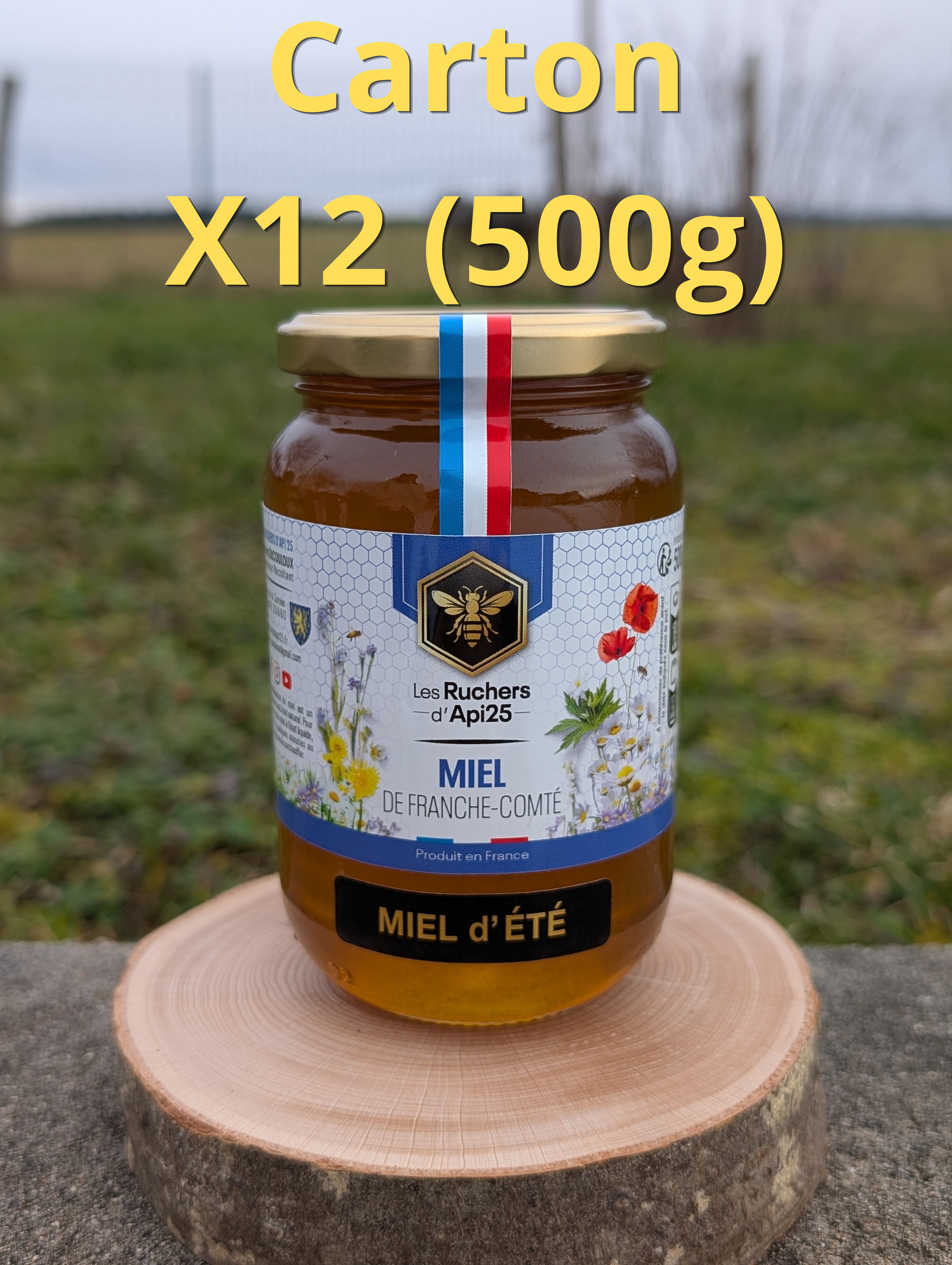 Carton de Miel d'été (2025) - 12 X 500g