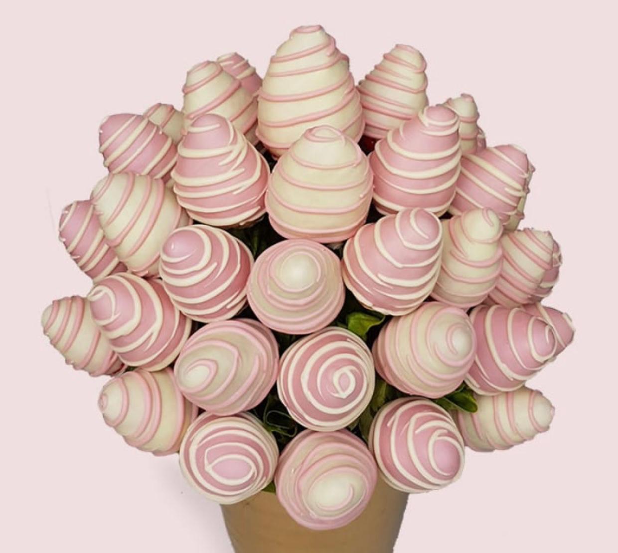 Chocolate covered strawberry bouquet