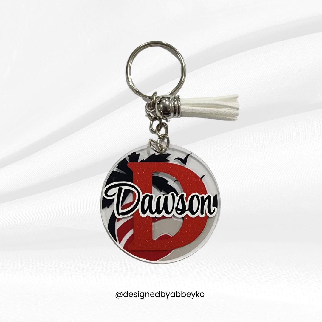 Trini Beach Vibes Keychain